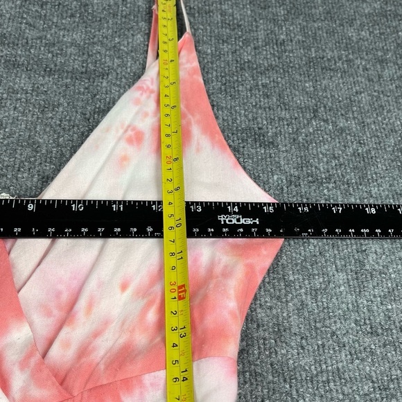 Hyfve Dress Womens Small Pink White Tie-Dye Maxi Sleeveless Sundress 100% Cotton - Picture 8 of 12